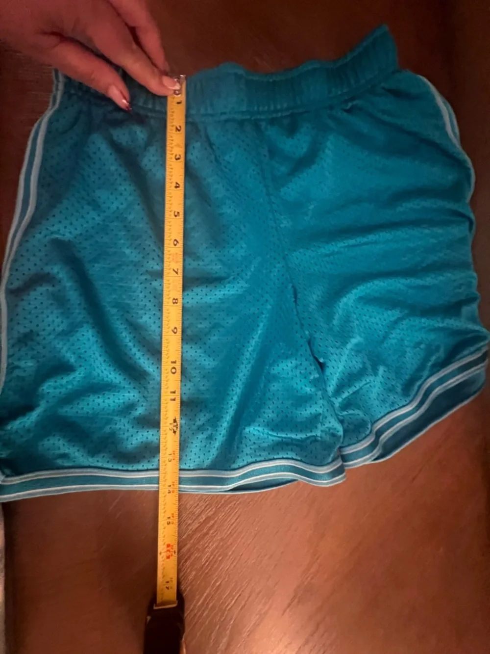 Nike Dri-FIT Mesh Basketball Shorts Size L Teal - Picture 5 of 7